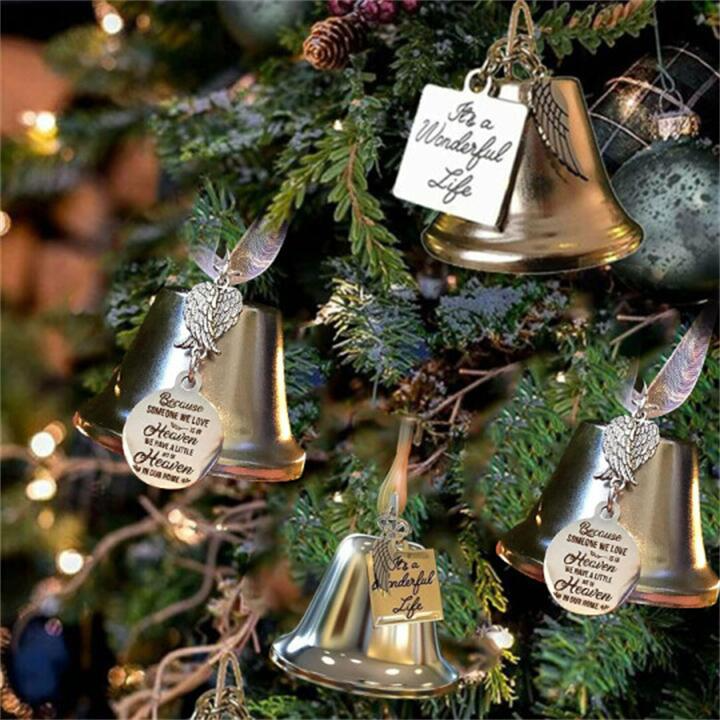 🎄Christmas Ornaments Angel Wings Bell🔔—Memorial Christmas Gift👼
