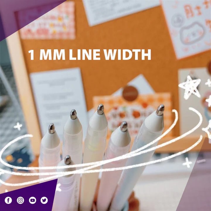 Scrapbook Quick Dry Glue Pen（set of 6）