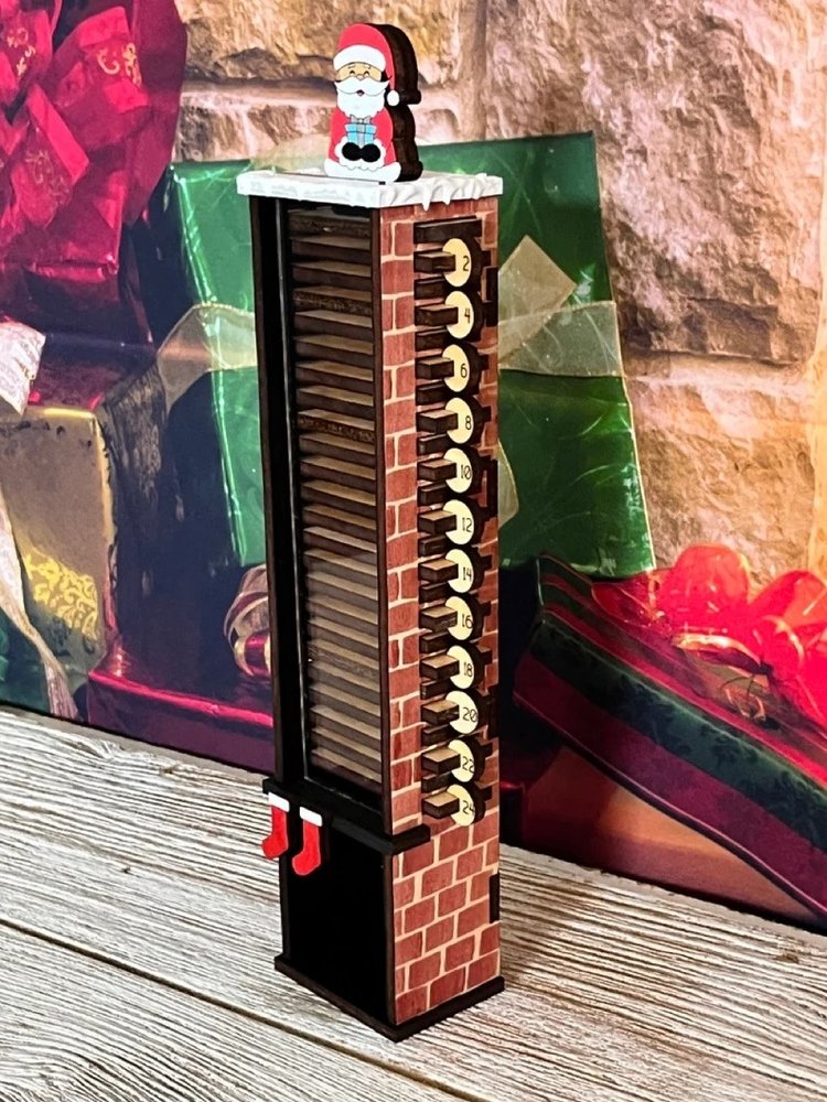🔥Hot Sale-Santa Claus Down The Chimney Countdown Advent Calendar