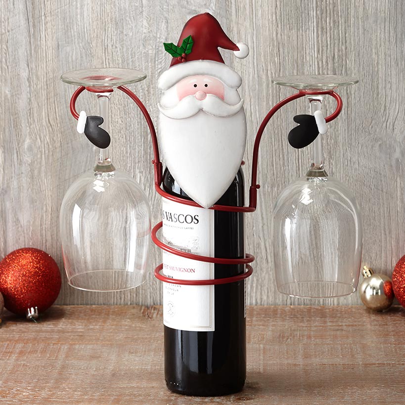 🥂Hot Sale🥂Holiday Wine Bottle & Glass Holders