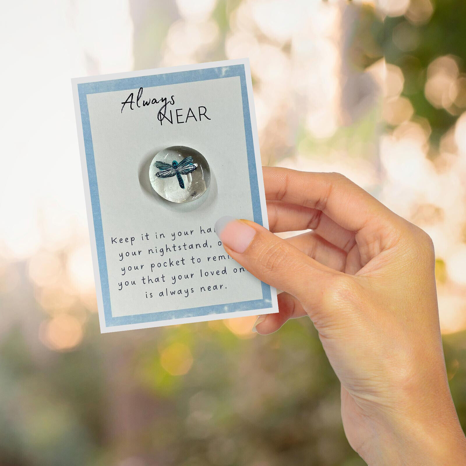 💖Sympathy Hummingbird Always Near Condolence Gift