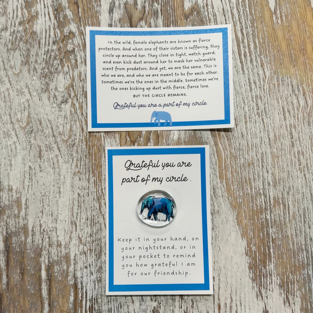 Pocket Token Glass Gem - Thinking of You Gift