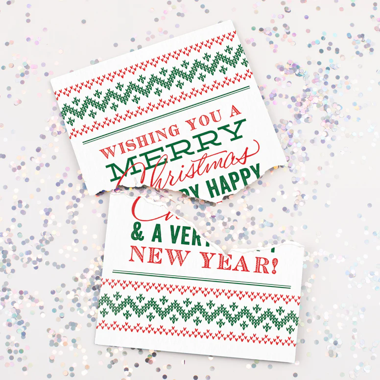 MERRY CHRISTMAS 🎅🔊 - JOKER GREETING PRANK CARD (GLITTER + SOUND)