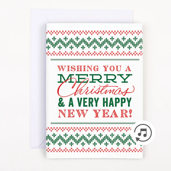 MERRY CHRISTMAS 🎅🔊 - JOKER GREETING PRANK CARD (GLITTER + SOUND)