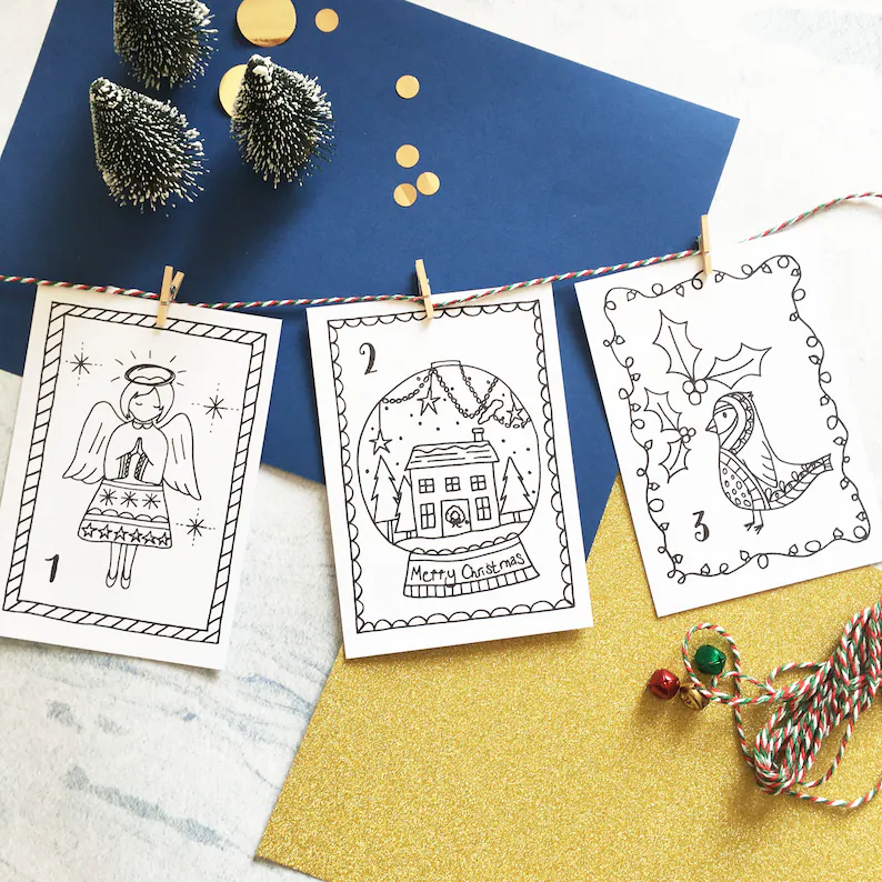 🎨Coloring Christmas Advent Calendar🎄
