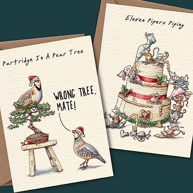 🎄12 Days of Christmas Funny Cards🎁