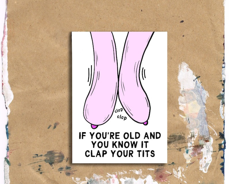 Funny Rude Birthday Card