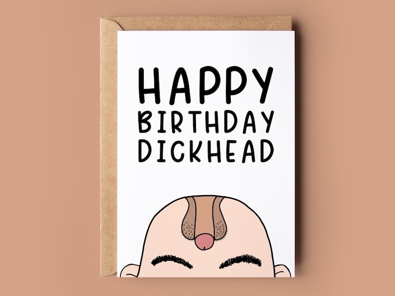 Funny Rude Birthday Card