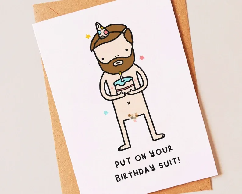 Funny Rude Birthday Card