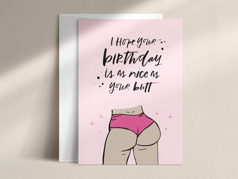 Funny Rude Birthday Card