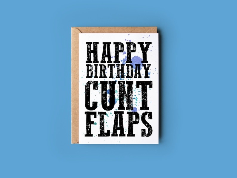 Funny Rude Birthday Card