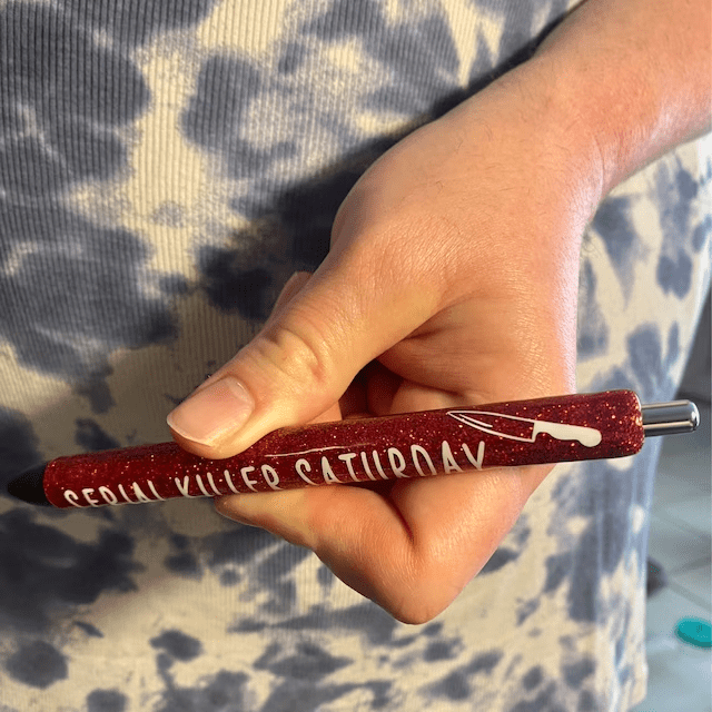 Halloween Weekday Glitter Pen SET (set of 7)