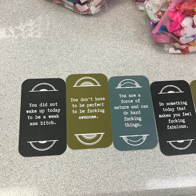 Mini Sweary Affirmation Cards for Badass Legends(18PCS)