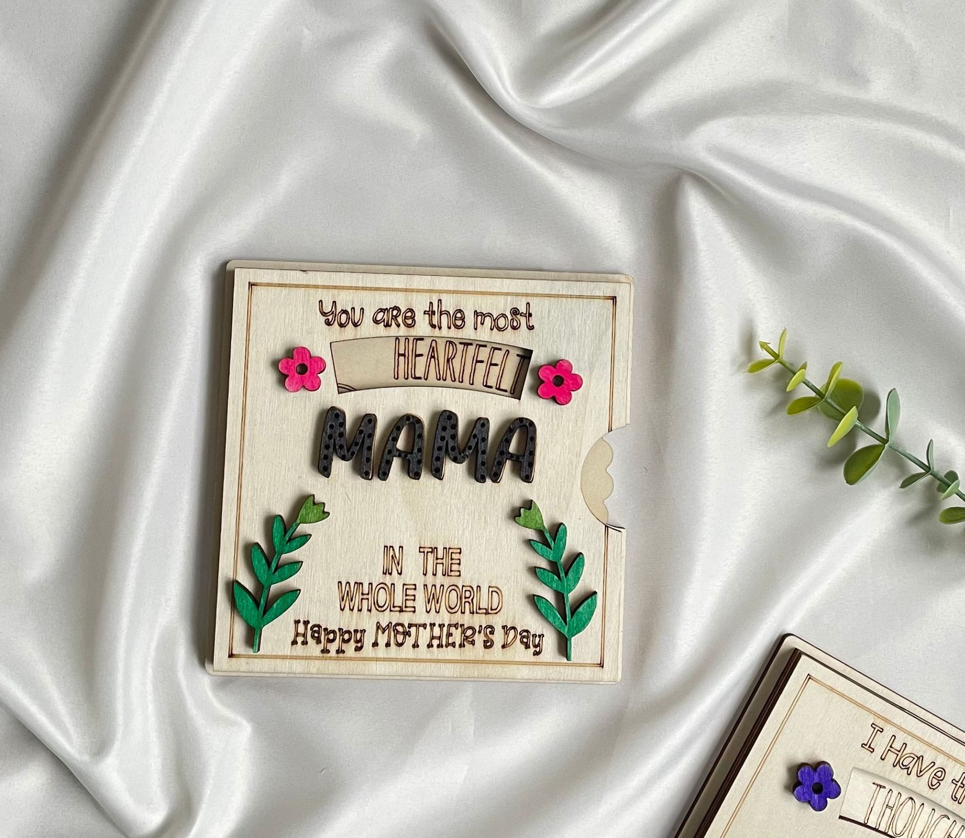 🌸Wooden Card for Grandma/Mom