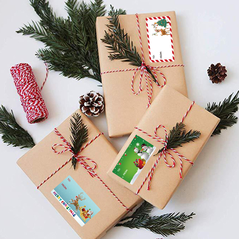  🌟 Outus 500 Pieces Christmas Tags - Self Adhesive Gift Tags 🎁