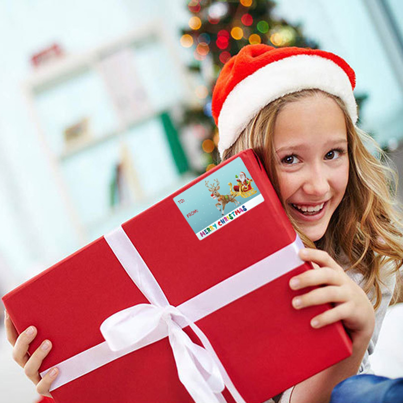  🌟 Outus 500 Pieces Christmas Tags - Self Adhesive Gift Tags 🎁