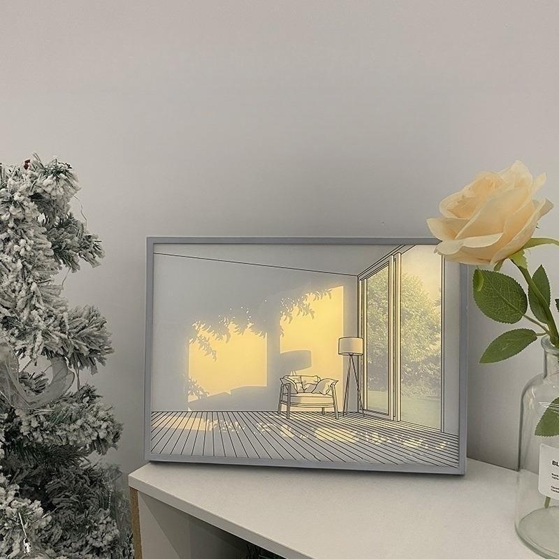 🖼️ Bedside Lamp and Decorative Light Painting