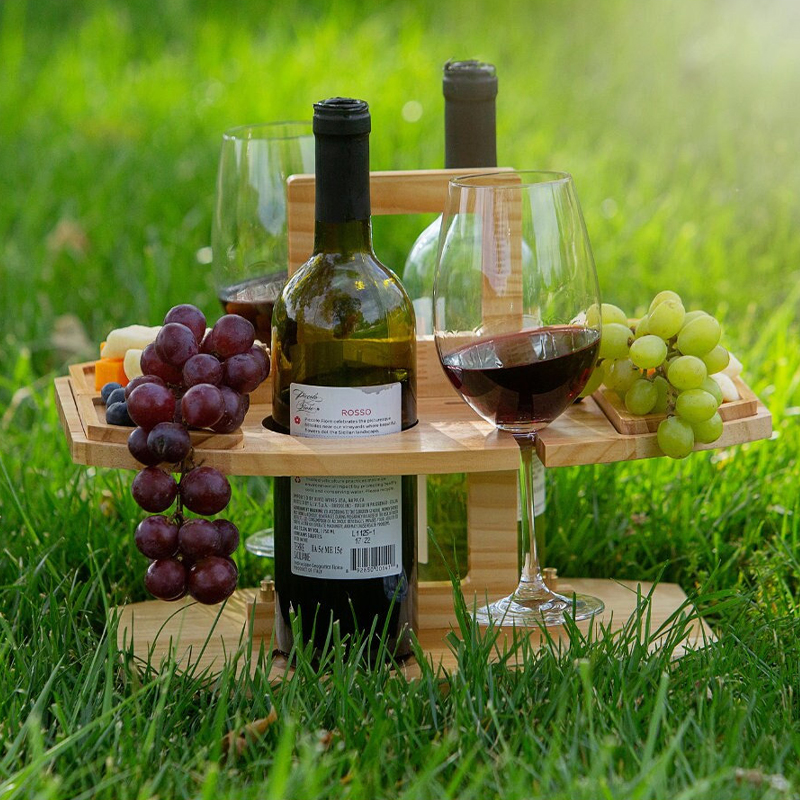 Outdoor Wine Table & Charcuterie Tray