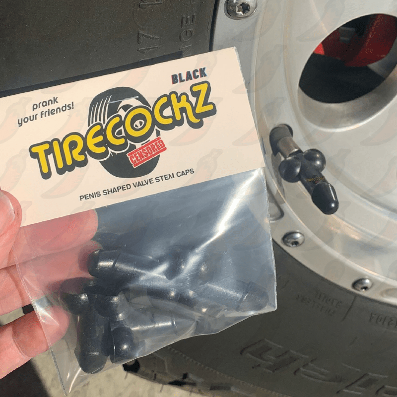 ROOSTER SHAPED VALVE STEM CAP 🐓🧢 - TIRECOCKZ PRANK (4 PACK!)