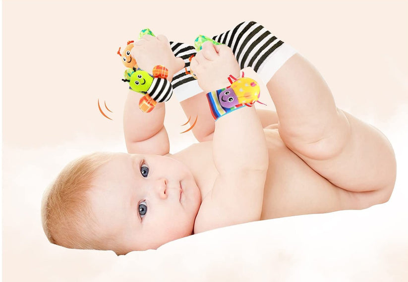 Baby Rattle Socks Set