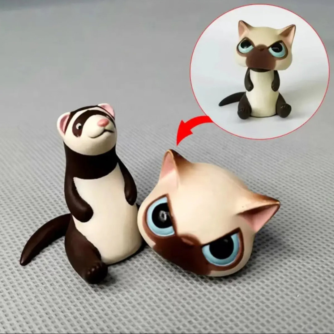 Funny Cat Mask Animal Ornament