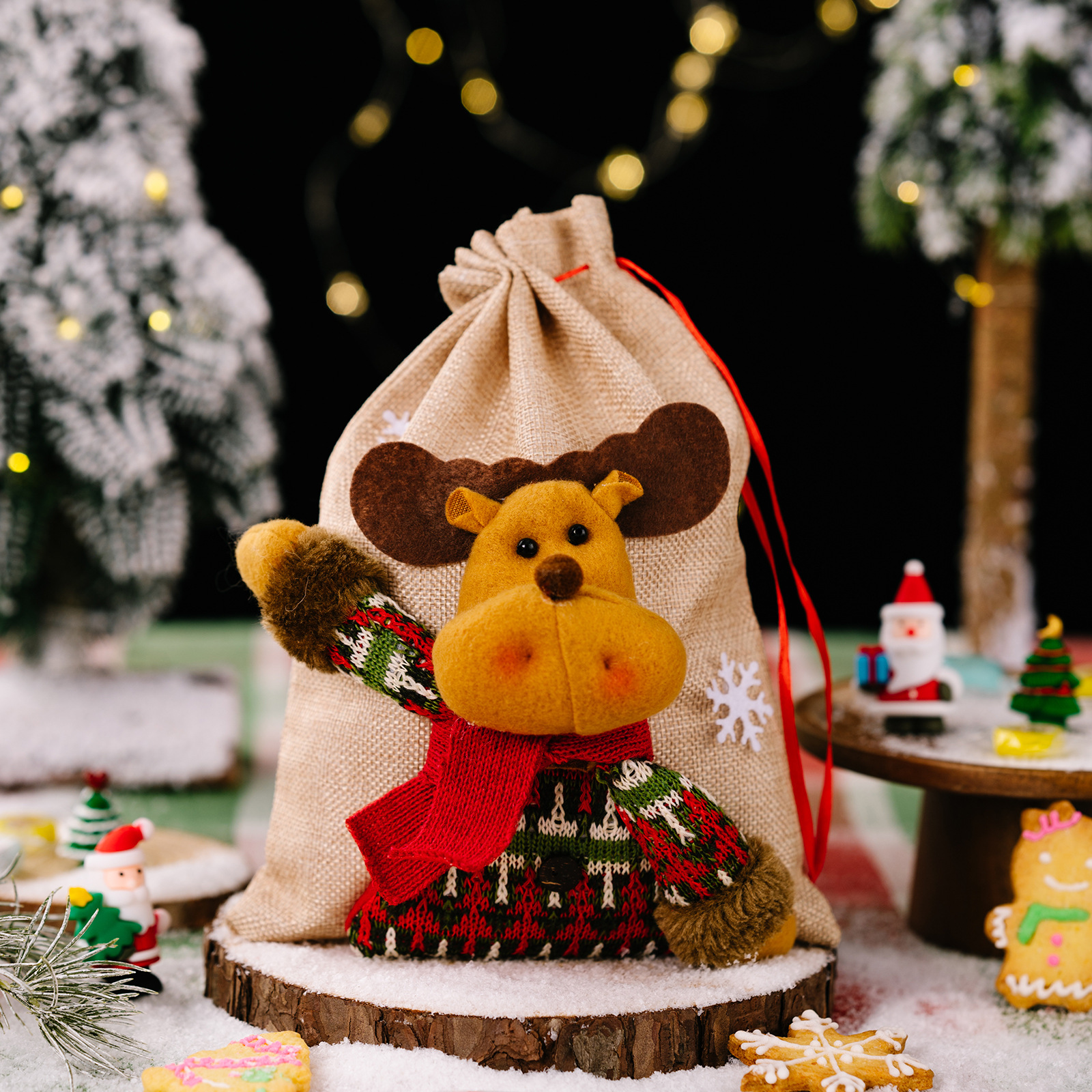 🎅Xmas Pre-Sale🔥Drawstring Christmas Wrapping Bags