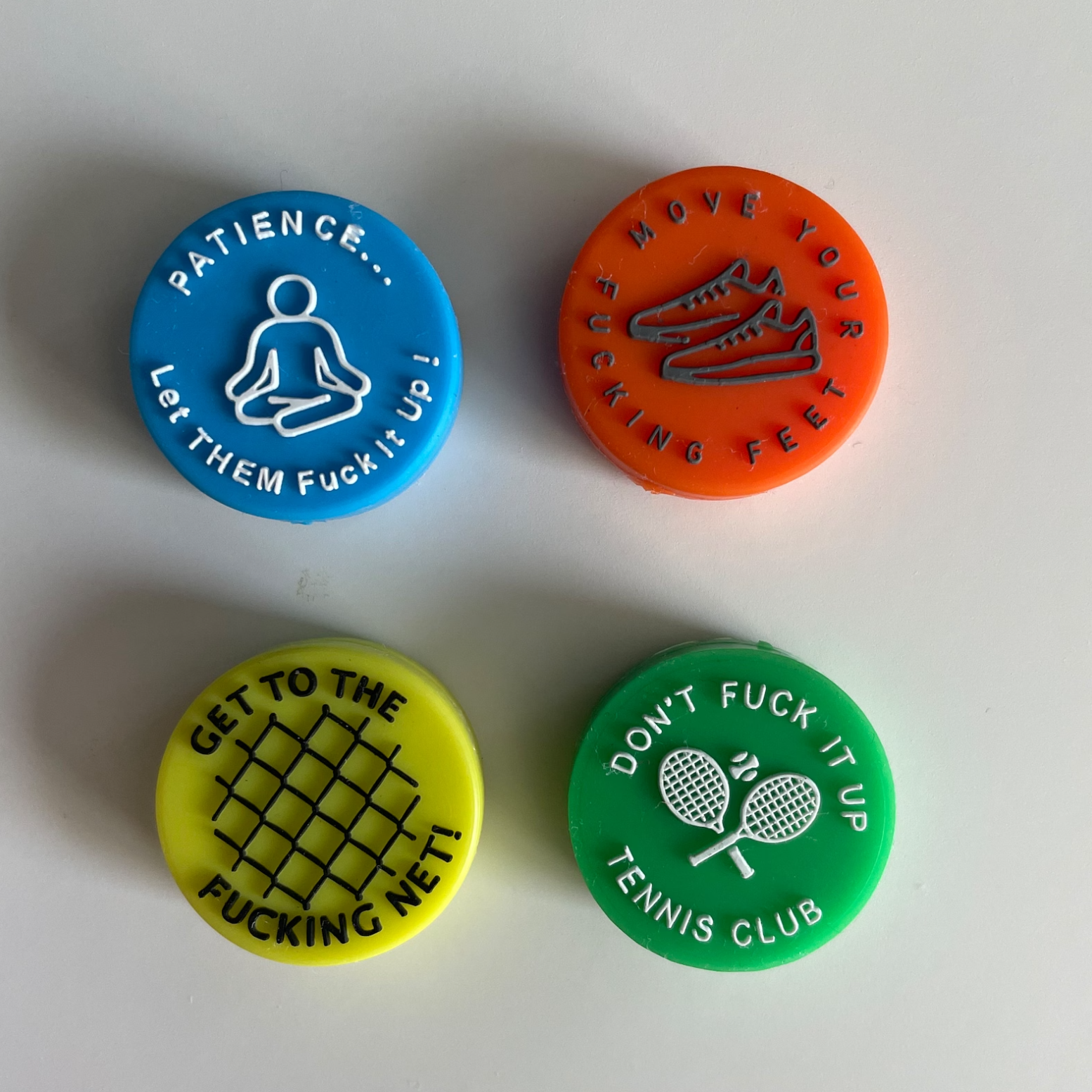 Tennis damper, spicy/aggressive reminder