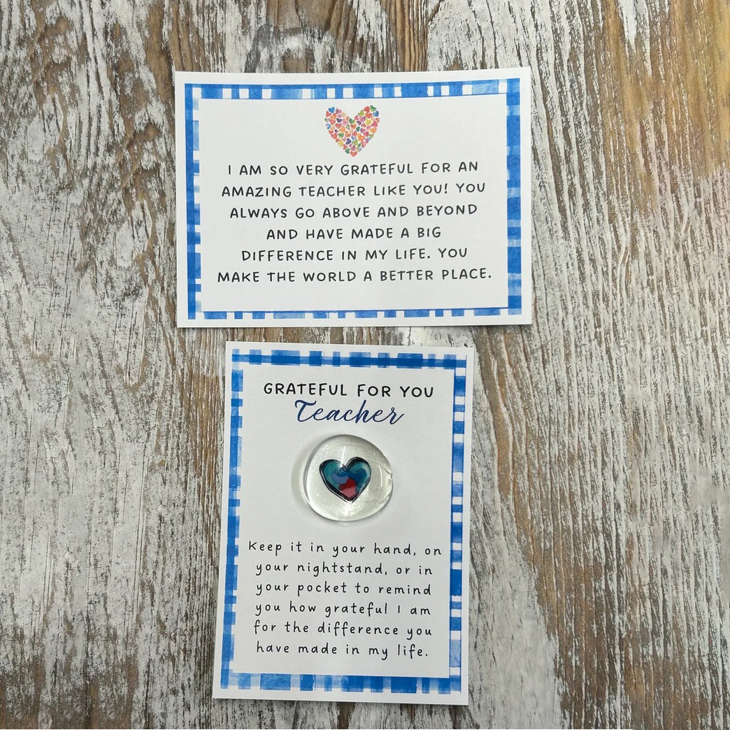 Pocket Token Glass Gem - Thinking of You Gift