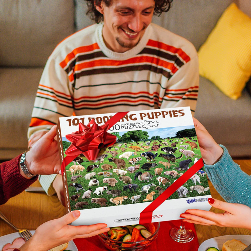 🐶101 Pooping Puppies Pooping Puzzle - Including 1000 Piece Puzzles