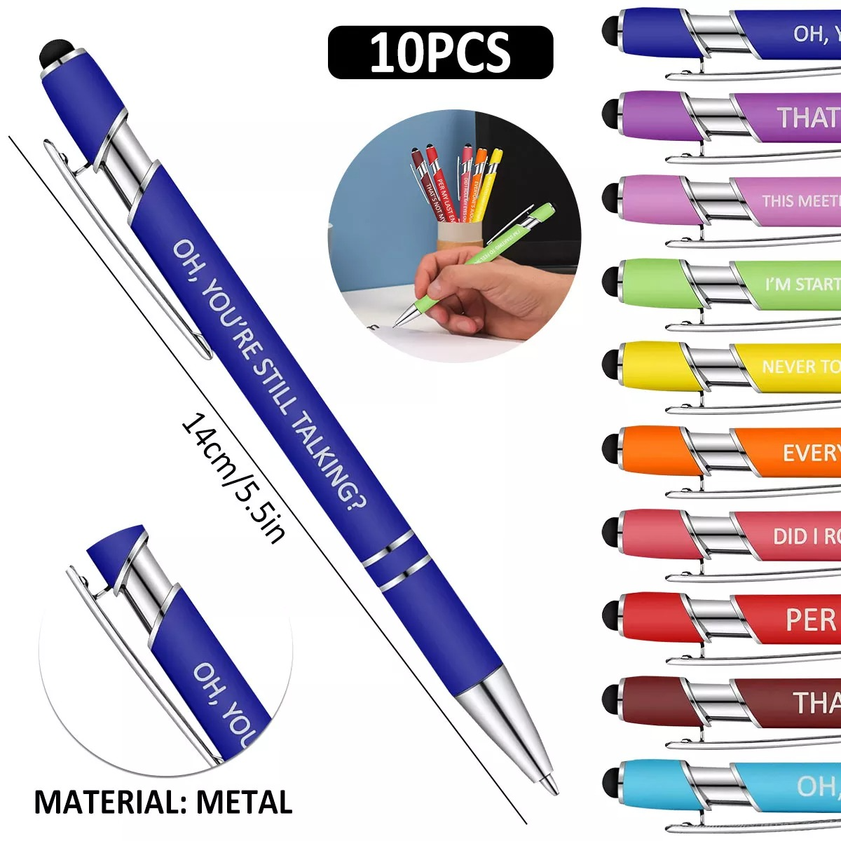  10Pcs Ballpoint STRESS RELIEF FUNNY PENS😂