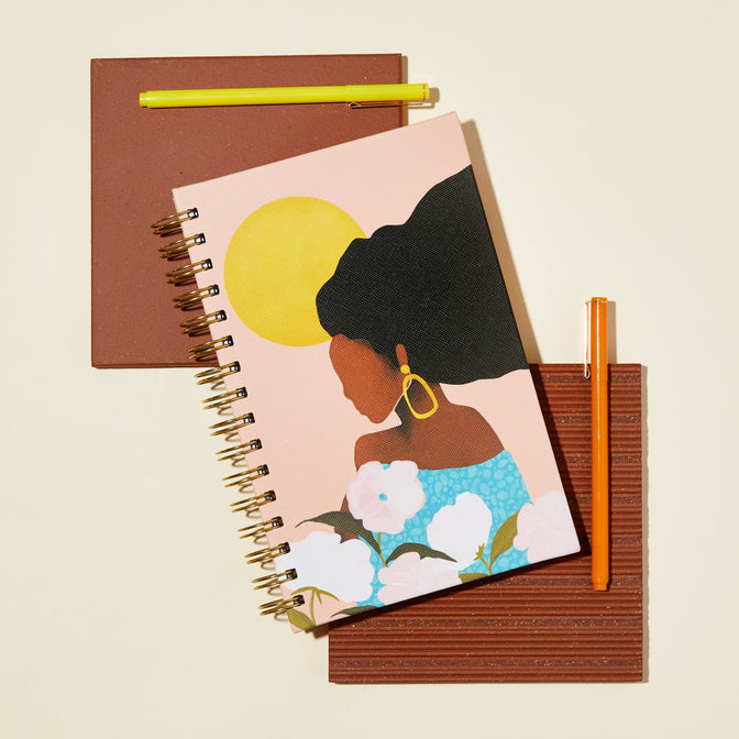 👩‍💼"Independent Woman" Hardcover Spiral Journal📔