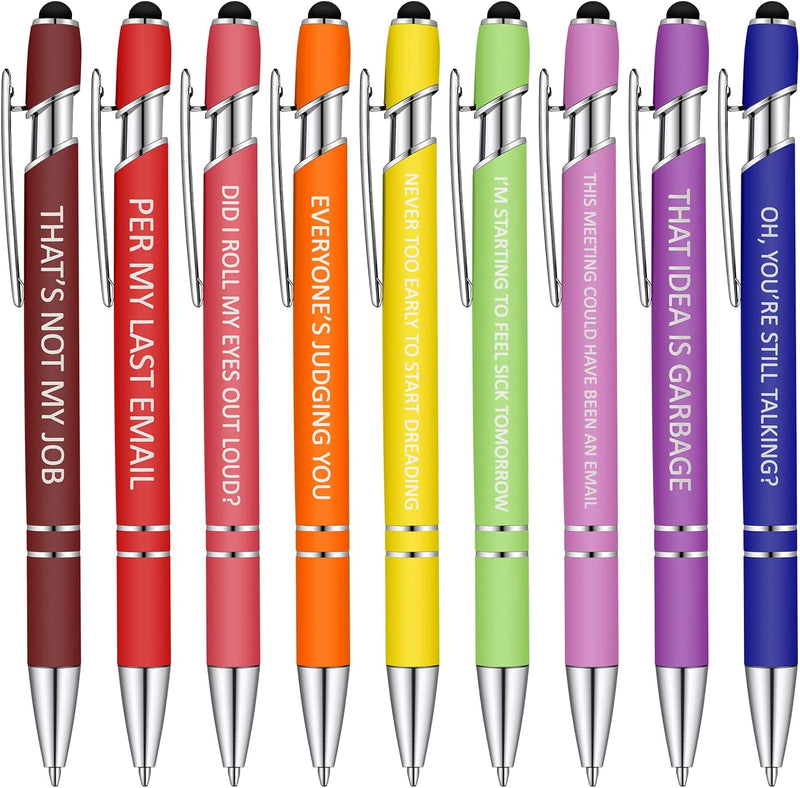  10Pcs Ballpoint STRESS RELIEF FUNNY PENS😂