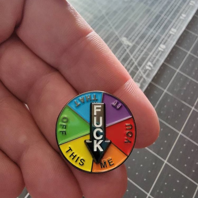 Rotating Enamel Badge