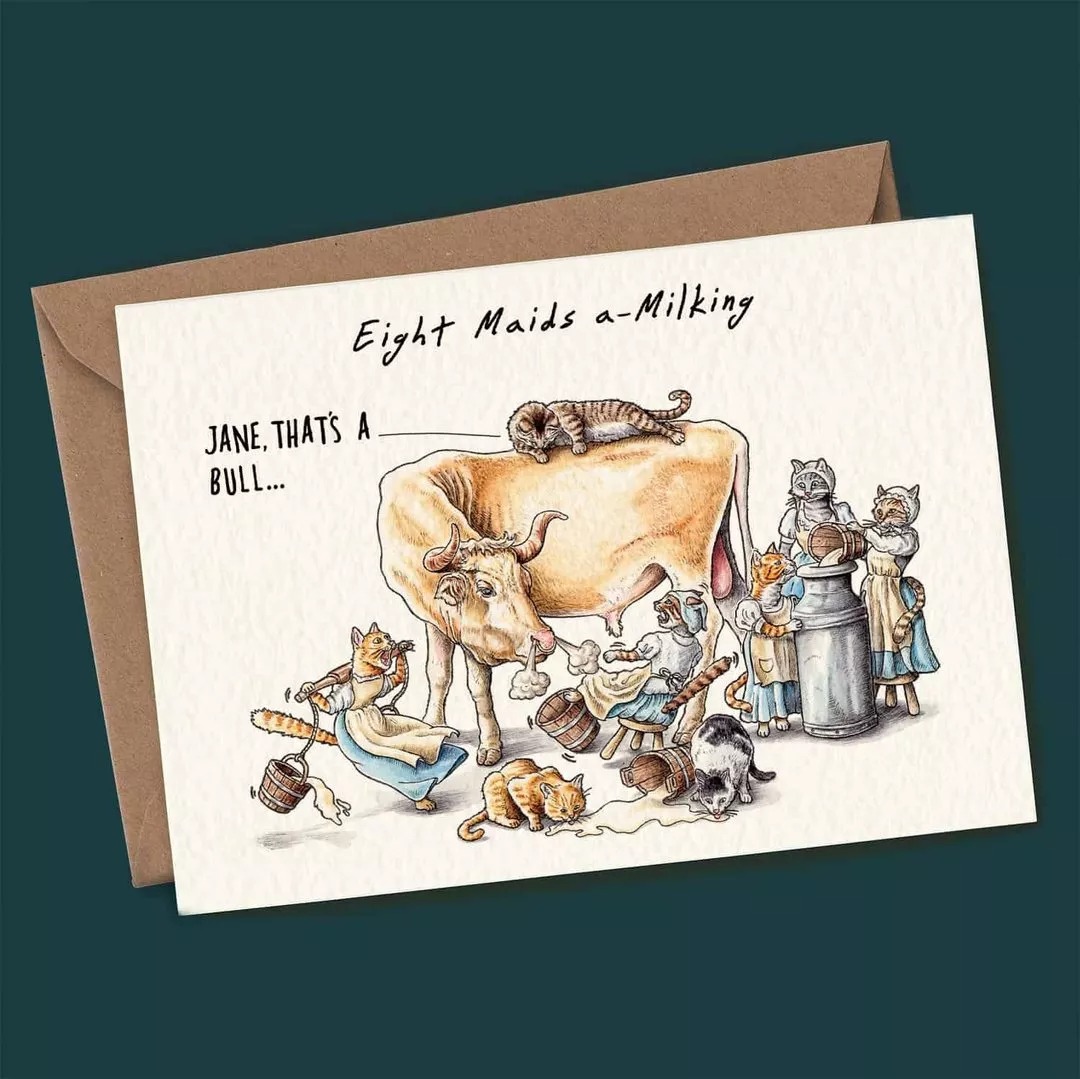 🔥Early Christmas Sale👍Twelve Days Of Christmas Card Set