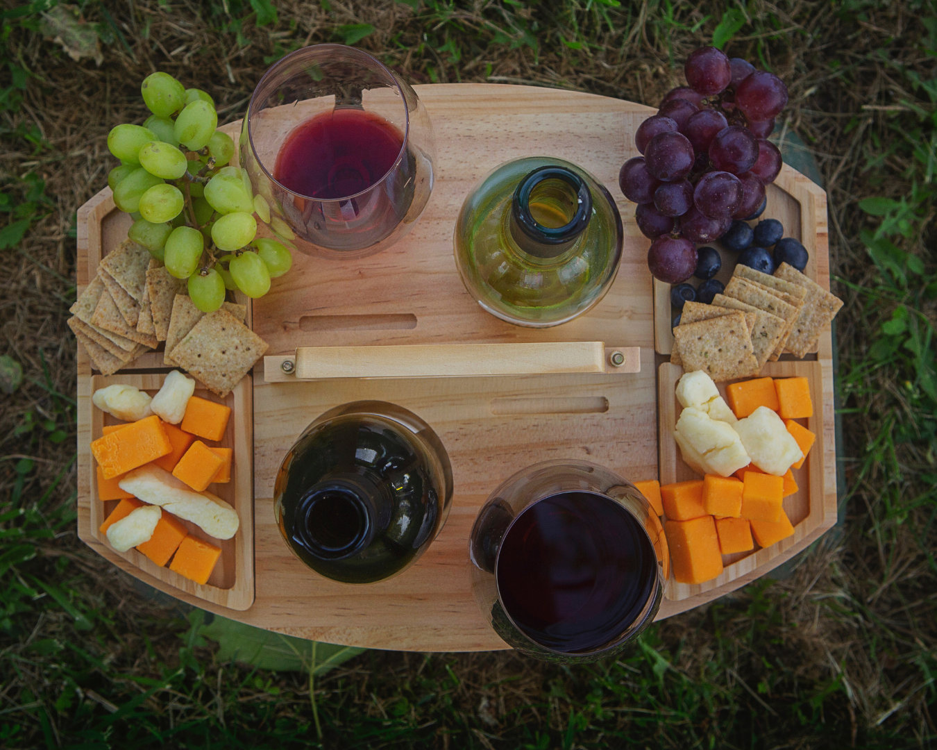 Outdoor Wine Table & Charcuterie Tray