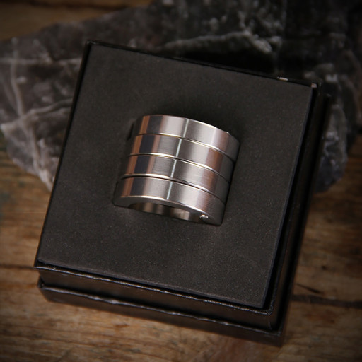 Transformable Full Stainless Steel Self Defense Brass Knuckles Ring