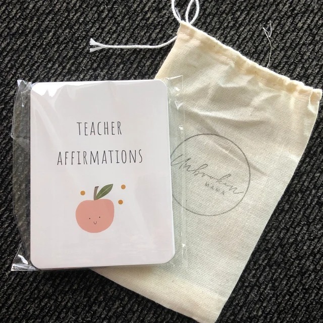 🌈Teacher Affirmation Cards -🎁Christmas gift for teachers