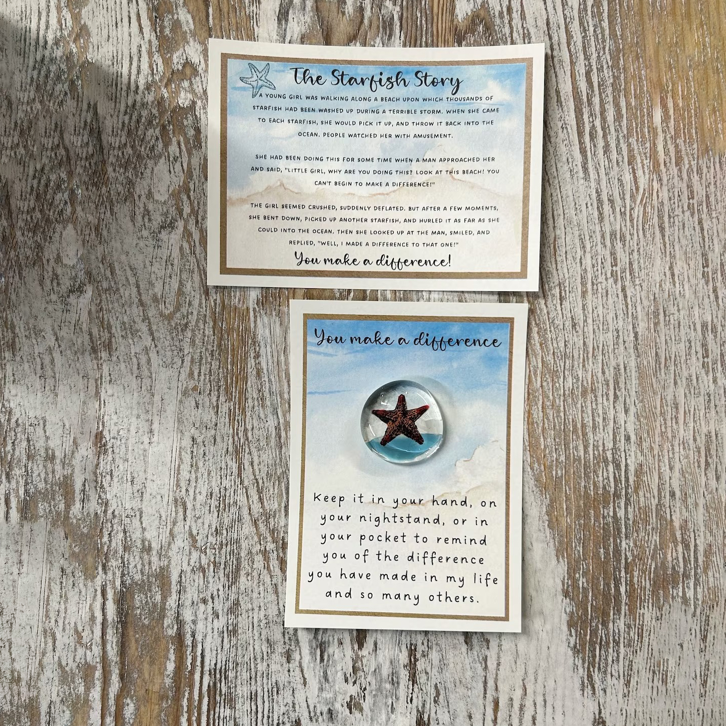 Pocket Token Glass Gem - Thinking of You Gift