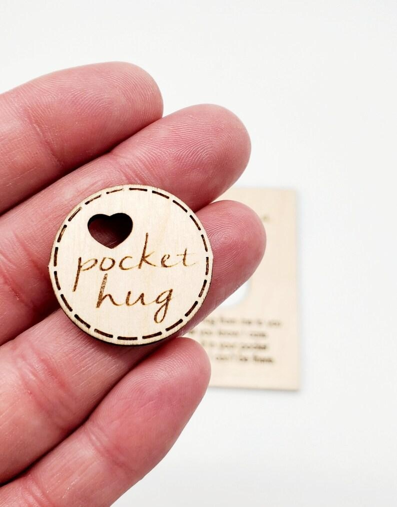 💖Hug Wooden Token💖