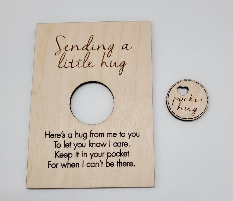 💖Hug Wooden Token💖