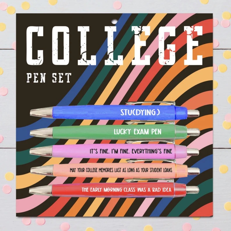 Funny Novelty Hilarious College Pen Set
