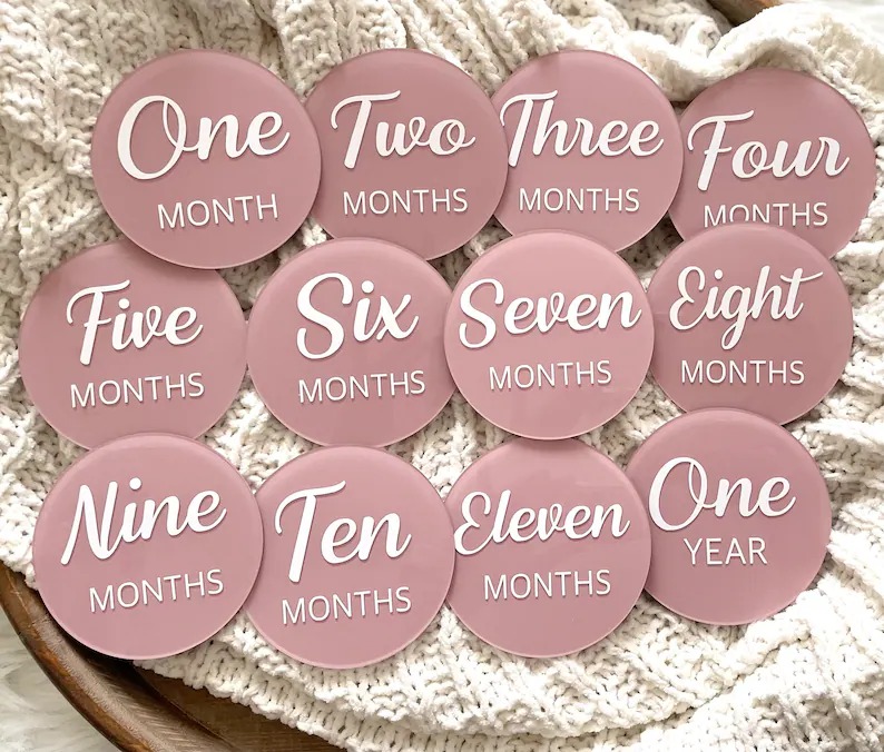 Acrylic Baby Milestones Disc