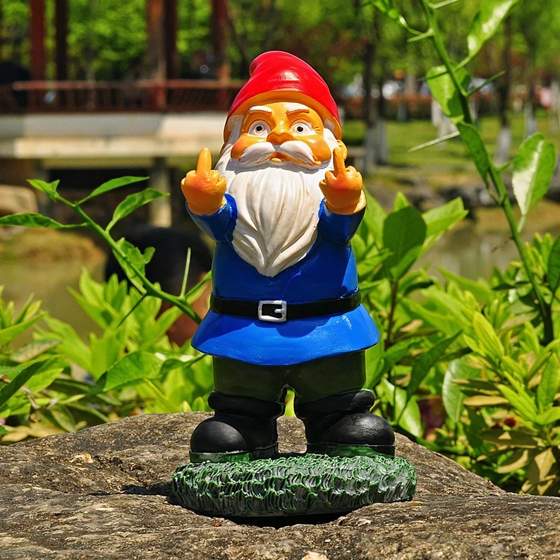 😂Funny Dwarf Garden Statue