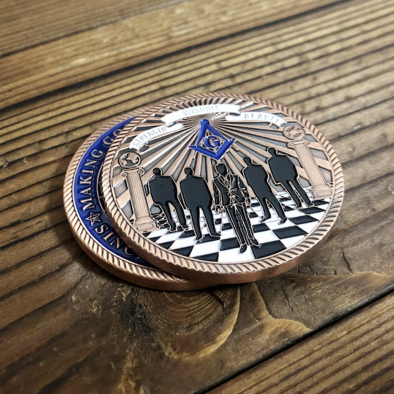 🏛️Masonic Lodge Members Challenge Coin👥