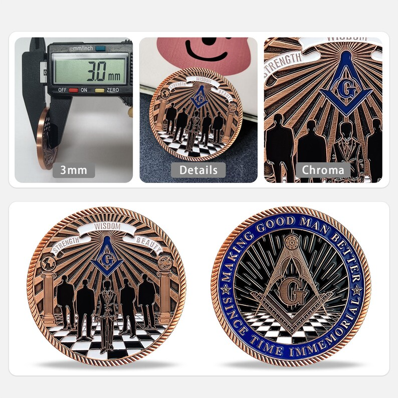 🏛️Masonic Lodge Members Challenge Coin👥