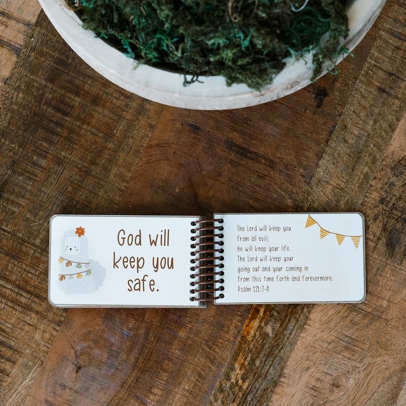 ✝Gods Promises Book for Toddlers - 🎁Christian Baptism Gift