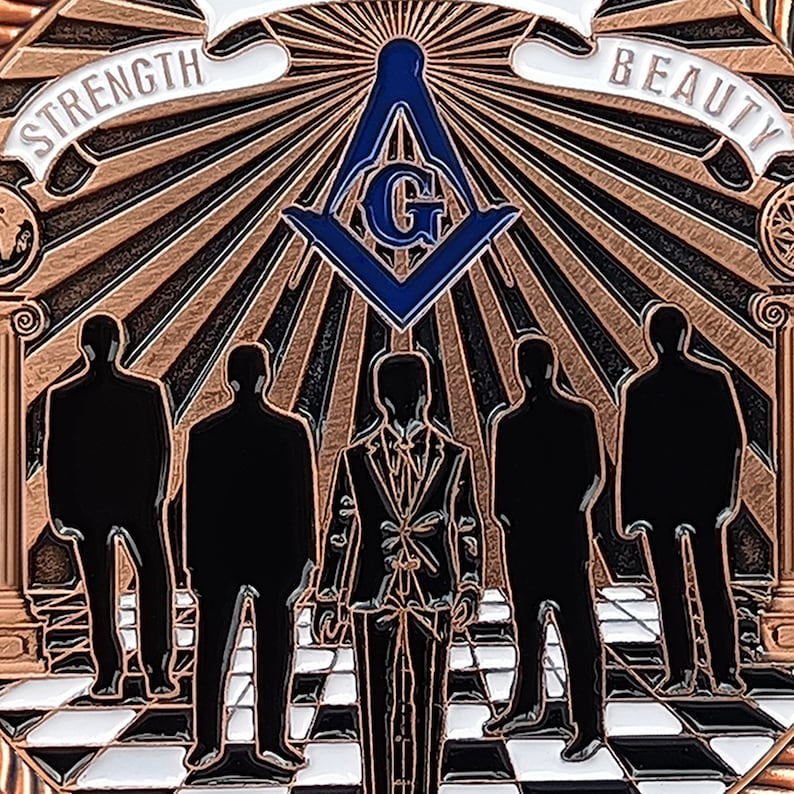 🏛️Masonic Lodge Members Challenge Coin👥