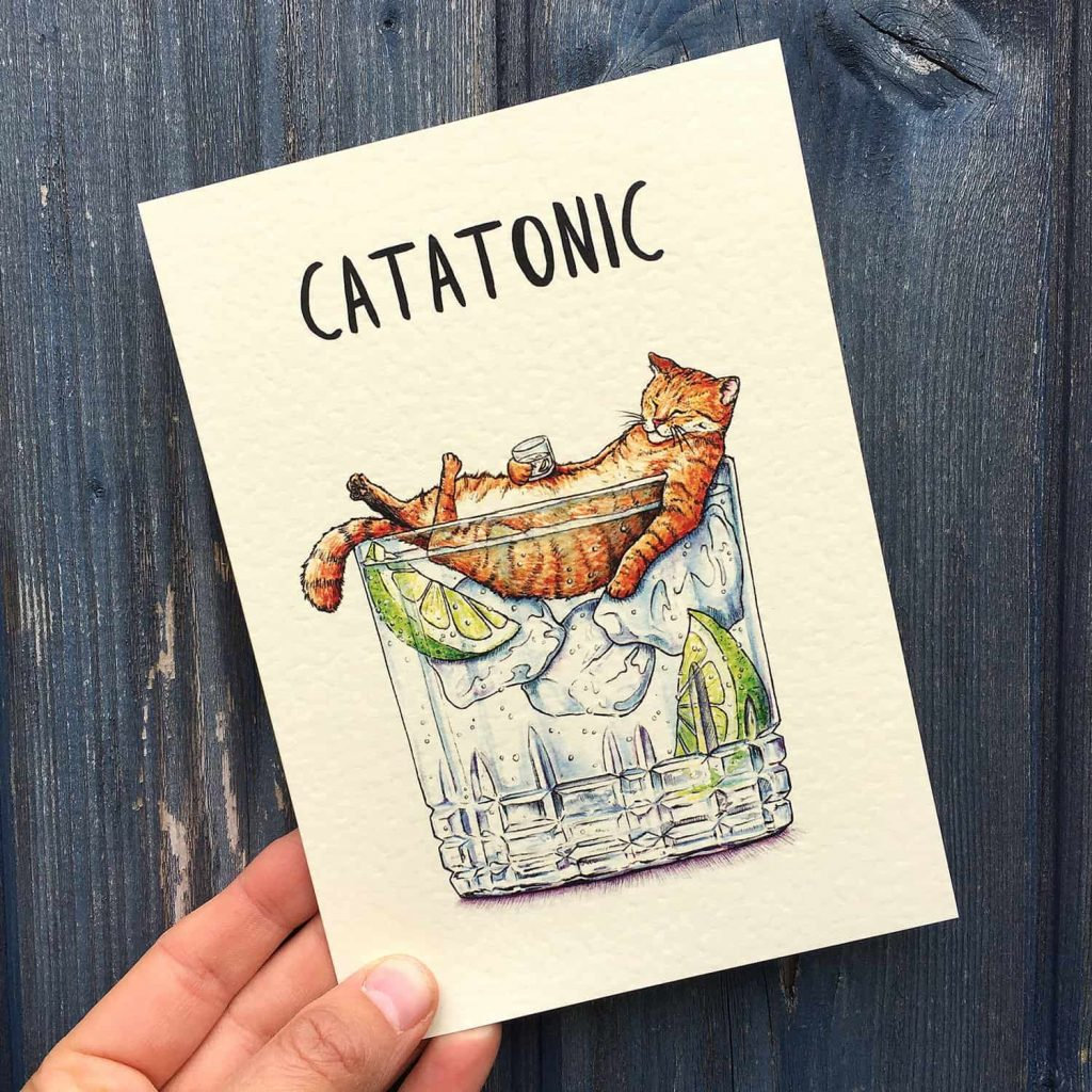 Funny Dog & Cat Card
