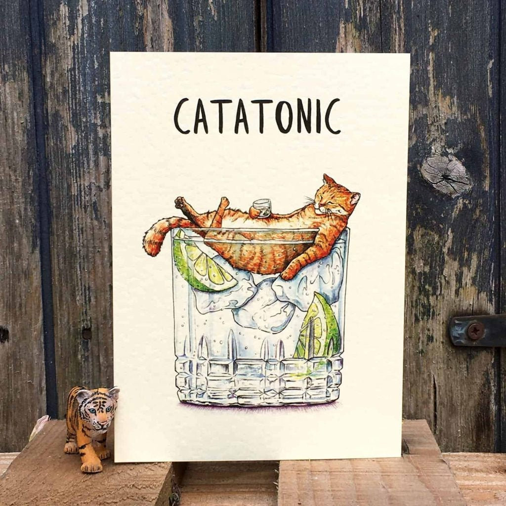 Funny Dog & Cat Card