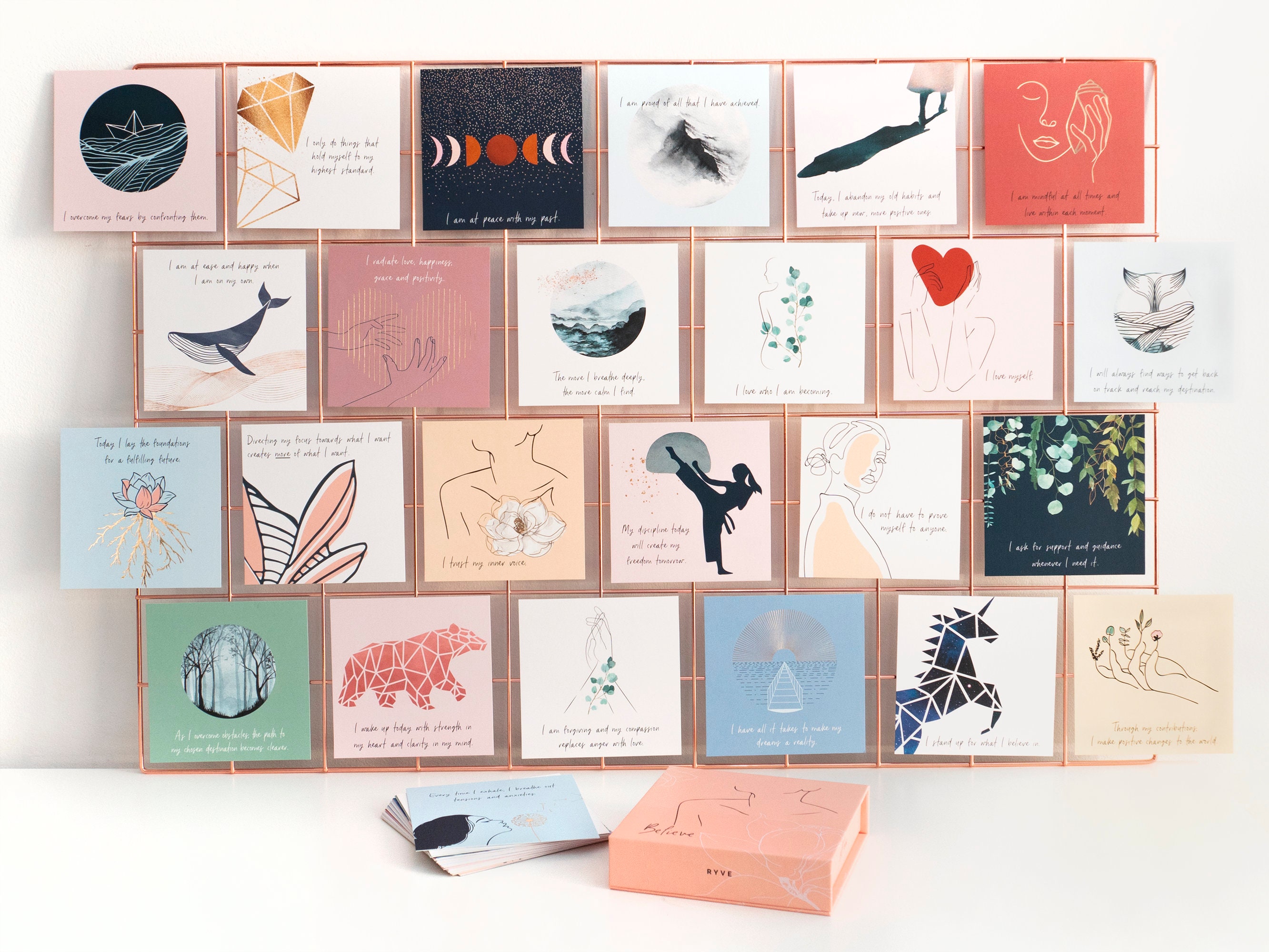 💝52 Positive Affirmations Cards for Women